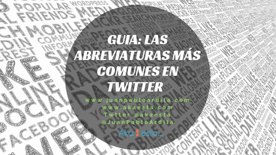 Guia: Las abreviaturas más comunes en Twitter 