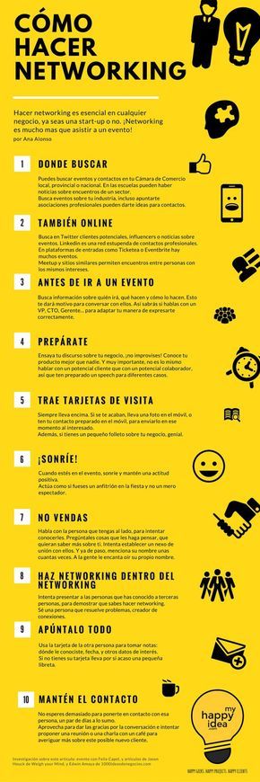 10 Consejos para hacer networking - Infografía